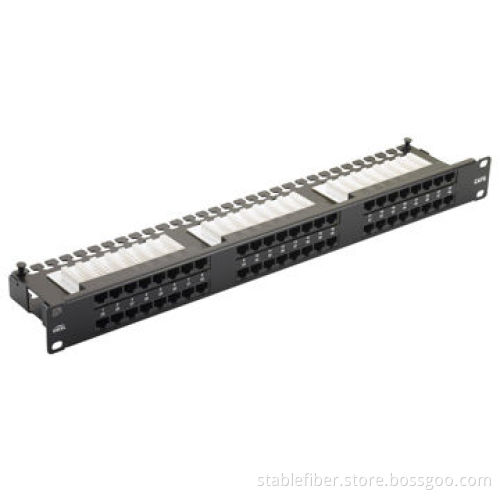 Cat6 UTP Patch Panel,19-inch rack mountable RJ45 Jack panels